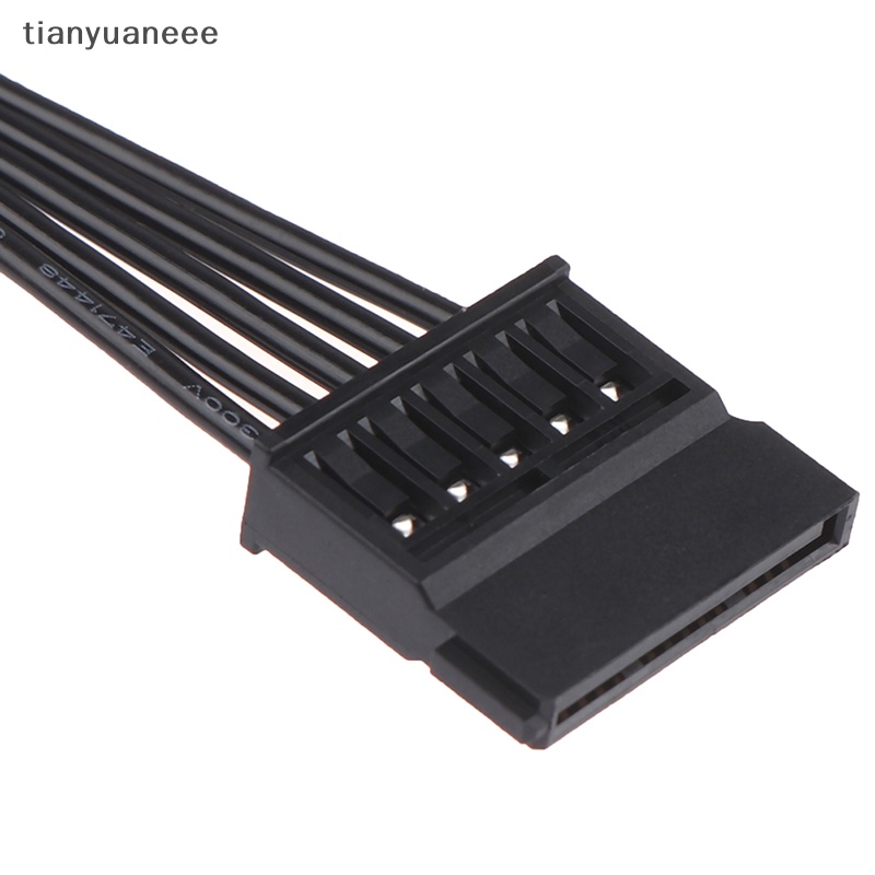 Tianyuaneee สายเคเบิลพาวเวอร์ซัพพลาย SATA 15pin ตัวผู้ เป็นตัวเมีย 30 ซม.
