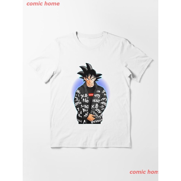 เสื้อยืดแขนสั้นNew Goku Drip Dragonball High Quality Essential T-Shirt เสื้อยืด ดพิมพ์ลาย ดผ้าเด้ง คอกลม cotton ความนิยม