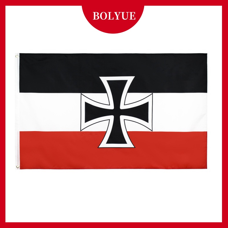 ธงเยอรมนี DK Reich ขนาด 3x5 ฟุต ขนาด 90x150 ซม. สไตล์เยอรมนี