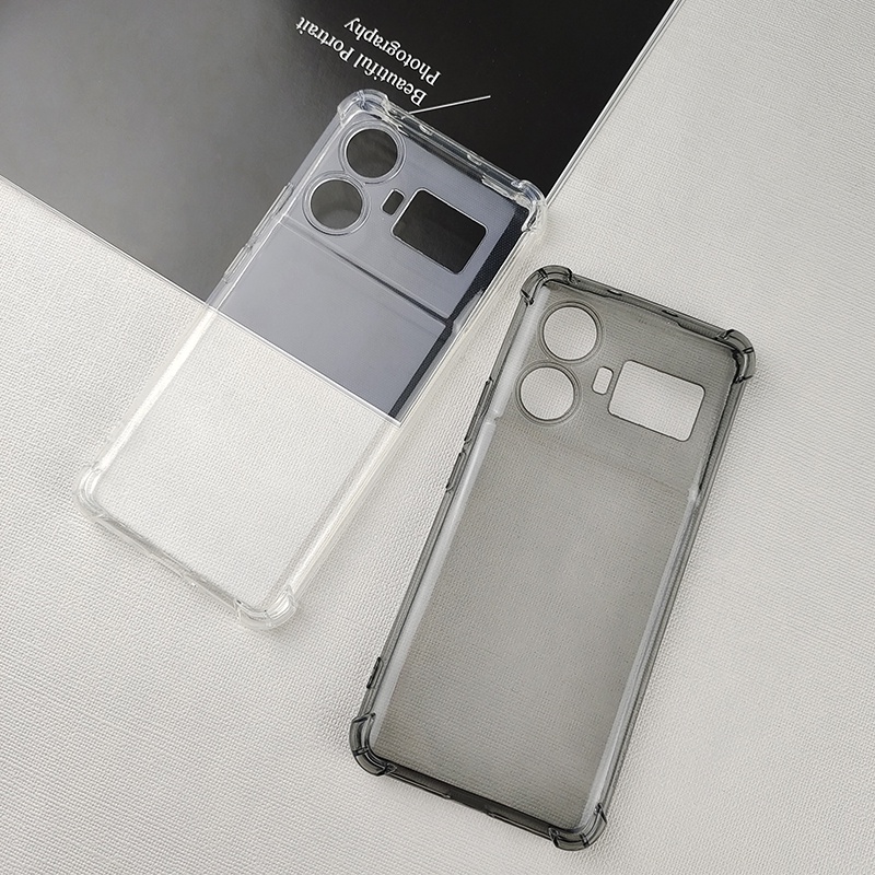 โปร ่ งใสนุ ่ ม TPU ซิลิโคนสําหรับ Realme GT Neo6 Neo 5 3 GT5 Pro GT2 Explorer Master Ultra Clear กลับกล ้ อง Protector ถุงลมนิรภัยกันชนเชลล ์