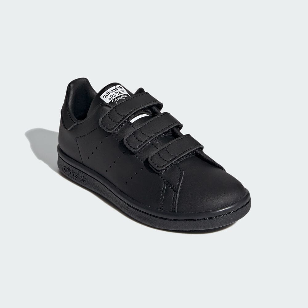 Adidas STAN SMITH core ผ้าใบสีดำ ORIGINALS เด็ก/เด็ก Stan Smith PRIMEGREEN FY0969 รองเท้า light