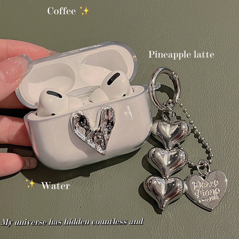 Stock Readysilver Love Case สําหรับ Edifier W220T W320TN X2S 300NB GM3 X3 ดอกไม้และพวงกุญแจซิลิโคนโป