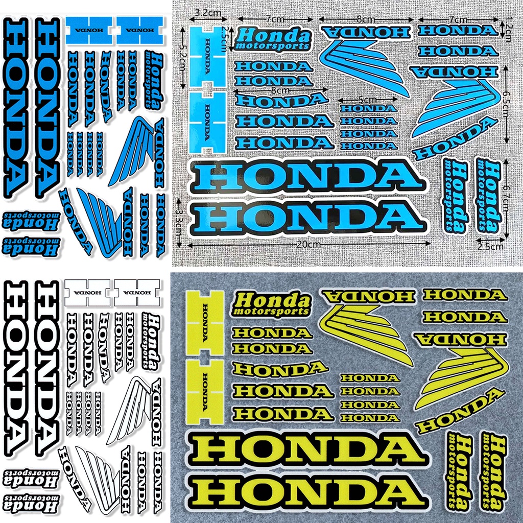 สําหรับ Honda HRC สะท้อนแสง Motorcross สติกเกอร์รถจักรยานยนต์ Decals สําหรับ Honda VFR 400 800 CB 60