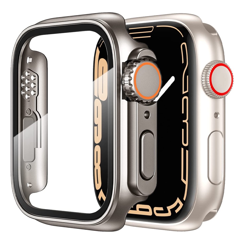 ฟิล์มกระจกกันรอยหน้าจอ PC 49 มม. สําหรับ Apple Watch Case 40 มม. 44 มม. 45 มม. 41 มม. iwatch series 