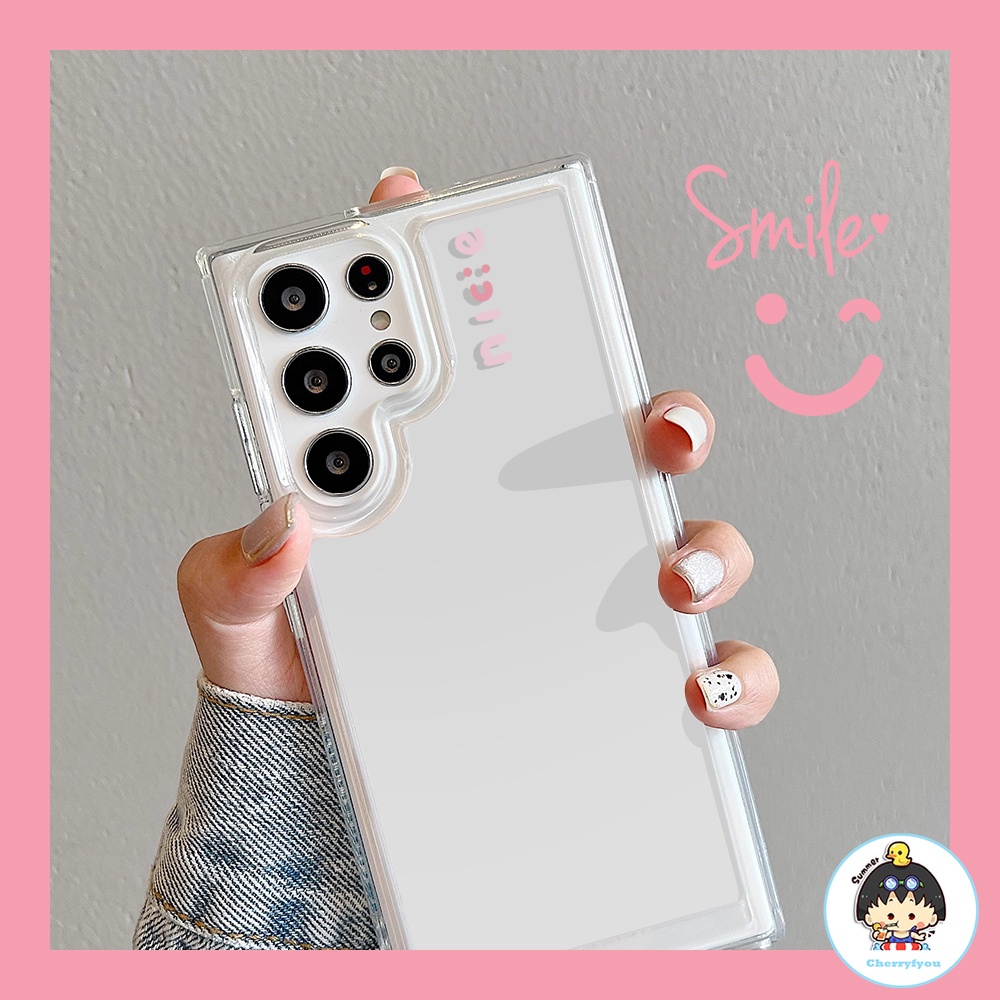 เคสโทรศัพท์มือถือแบบนิ่ม TPU ใส กันกระแทก ลายภาษาอังกฤษ สําหรับ Samsung S22 S23 FE S21 S20 FE A13 A53 A54 A32 A10 A10S A50 A50s A30s S22 Ultra