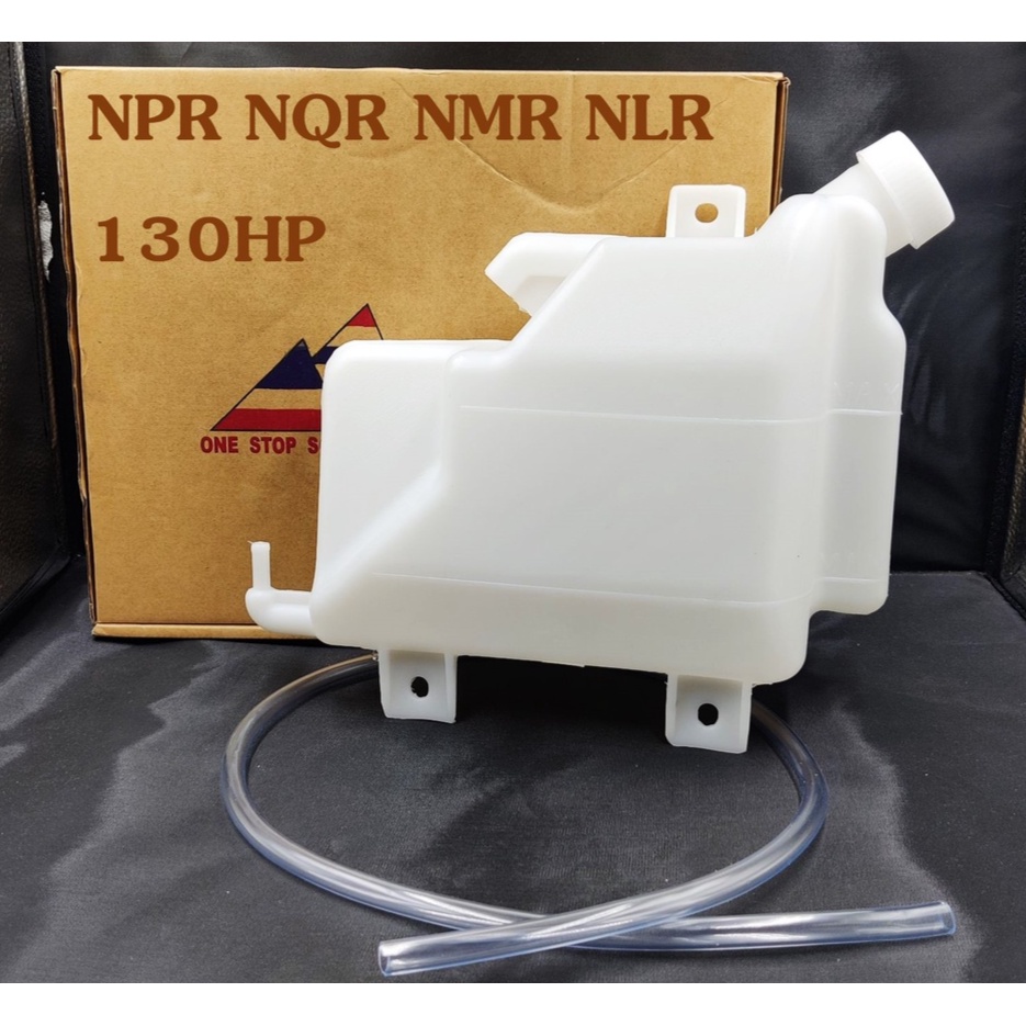 J93 กระป๋องพักน้ำ NPR NQR NMR NMP 130แรง ISUZU รถบรรทุก พร้อม ฝา สายยาง กระป๋องพักหม้อน้ำ ราคา
