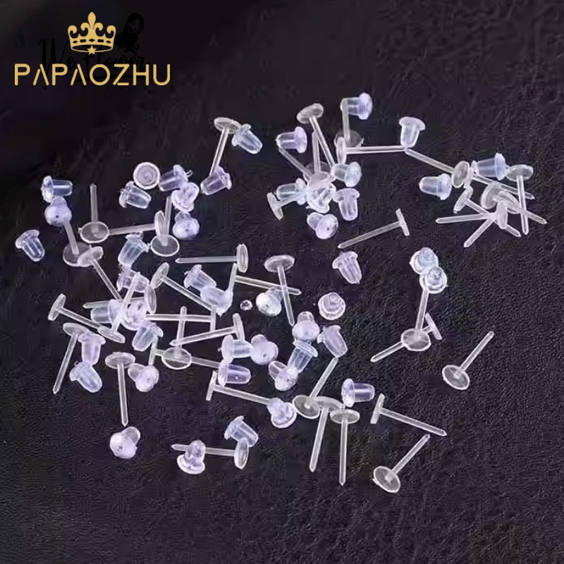Papaozhu 10 ชิ้น ลําลอง เลือกฟรี ใส ขนาดเล็ก ทรงกลม ต่างหูสตั๊ด สําหรับผู้หญิง ผู้ชาย แพ้ง่าย เครื่องประดับหู อุปกรณ์