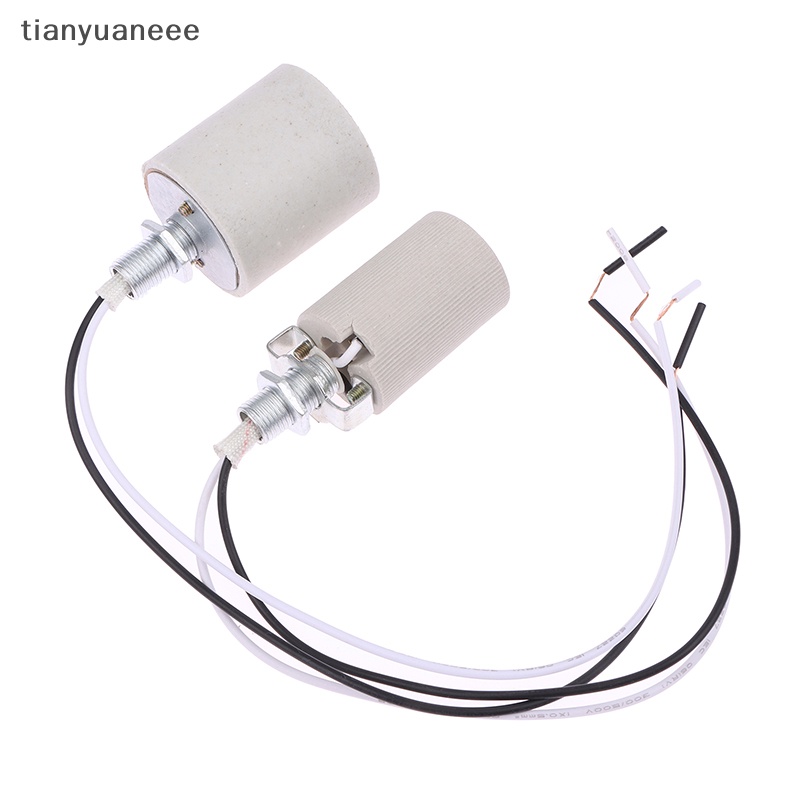 Tianyuaneee อะแดปเตอร์ซ็อกเก็ตไฟ LED เซรามิค ทนความร้อน พร้อมสายเคเบิล สําหรับฐานหลอดไฟ E14 E27 - รูปที่ 5