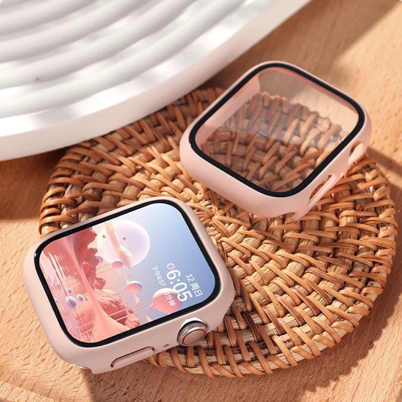 กระจกนิรภัย และฝาครอบ กันชนหน้าจอ PC สําหรับ Apple Watch Ultra 9 8 49 มม. 44 มม. 40 มม. 42 มม. 38 มม. 41 มม. 45 มม. iWatch series 7 6 5 3 se