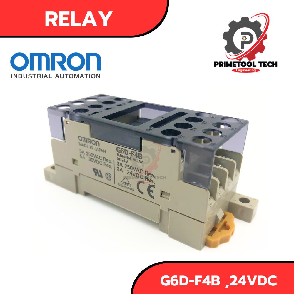 OMRON Relay/Terminal G6D-F4B, 24VDC - สินค้าในสต๊อกพร้อมส่งทั่วไทย