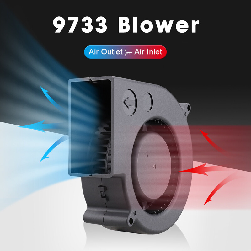 พัดลมหอยโข่ง ปรับรอบได้ 12V DC กับอะแคปเตอร์ ลมแรง พัดลมระบายอากาศ พัดลมเทอร์โบ พัดลมโบลเวอร์ พัดลมโข่ง พัดลมเป่าเตา