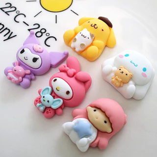 แผ่นกาวเรซิ่น รูปการ์ตูนกระต่าย และลูกสุนัข diy อุปกรณ์เสริม สําหรับตกแต่งรองเท้า