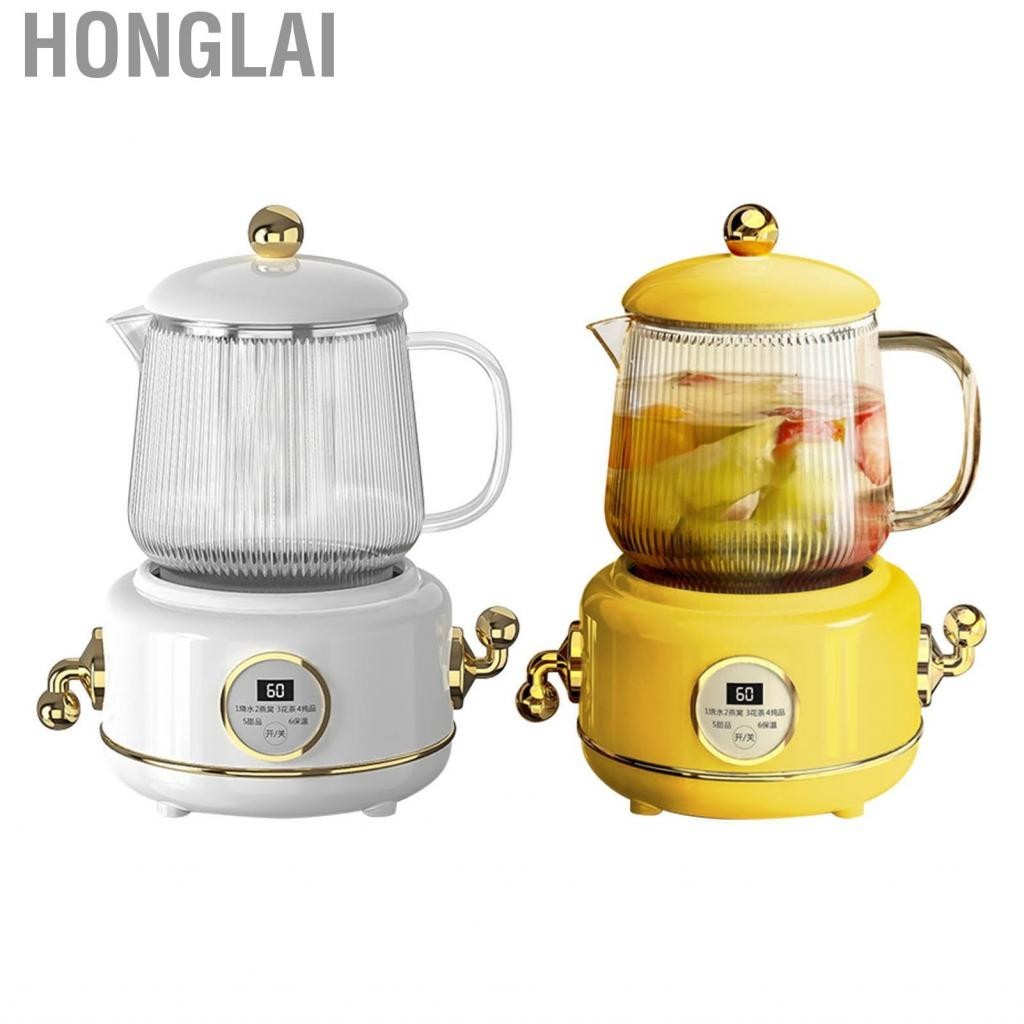 Honglai Electric Health Pot Kettle  Beautiful Appearance Stainless Steel and Glass for Home