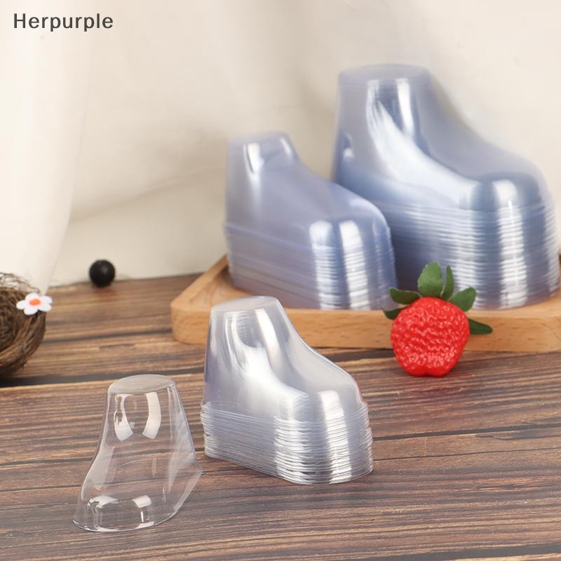Herpurple 20 ชิ้นพลาสติกใส Baby Feet Display Baby Booties รองเท้าถุงเท้าตู้โชว์ TH