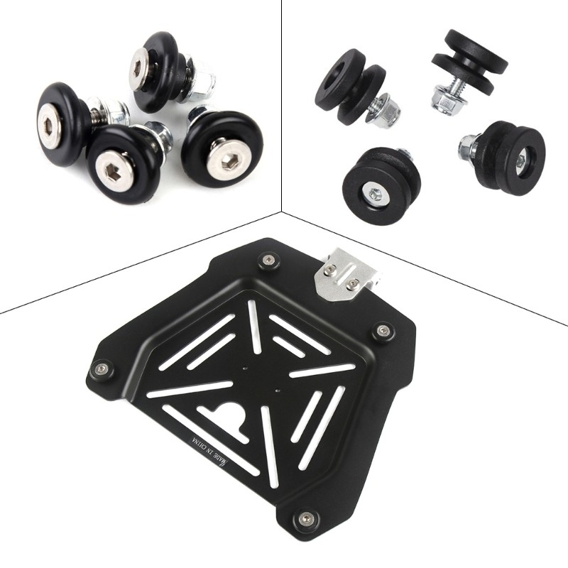 Seas เบาะพลาสติกทนต่อการสึกหรอสําหรับรถจักรยานยนต์ด้านหลังกระเป๋าเดินทางกรณี TI รูป 4 ชิ้น