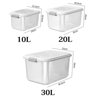 【COD】ถังข้าวสาร 7.5L-17.5Lกล่องเก็บข้าวสาร ฝาปิดกันความชื้น กันแมลง กล่องเก็บอาหารแห้ง