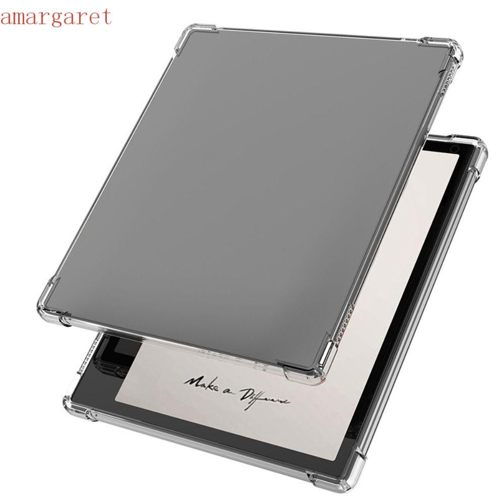 Amargaret E-Reader, 7 นิ้วกันกระแทกป้องกัน,เปลือกป้องกันโปร่งใส TPU บางเฉียบสําหรับ Onyx Boox Leaf 2
