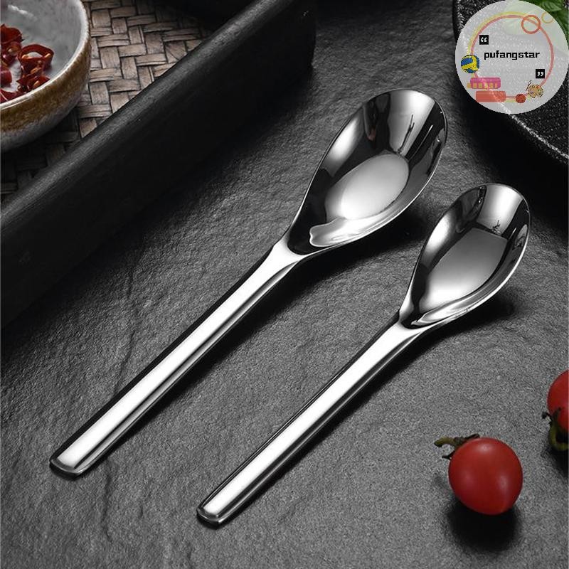 Pufangstar สแตนเลสหนาช้อน Creative ยาวโรงแรมหม้อร้อนช้อนซุป Ladle Home Kitchen Essential เครื่องมือ TH