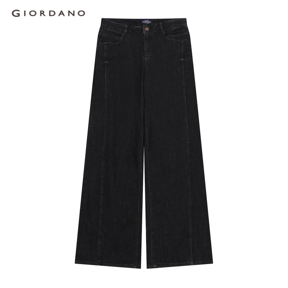 GIORDANO กางเกงยีนส์ผู้หญิง Women's Wide Leg Jeans 05415023