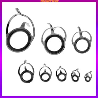 [Tachiuwa2] คันเบ็ดตกปลาเซรามิค คาร์บอน สเตนเลส 8 ขนาด 8 ชิ้น