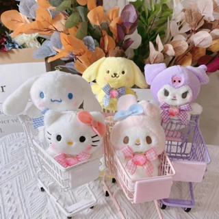 พวงกุญแจ จี้ตุ๊กตาการ์ตูนอนิเมะ Sanrio Kuromi Cinnamoroll Melody Hello Kitty น่ารัก ของเล่นสําหรับเด็ก