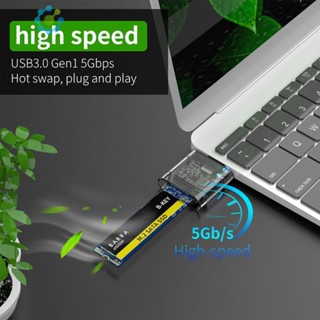 # M2 SSD เคส SATA อะแดปเตอร์ USB 3.0 ความเร็วสูง 5Gbps Gen 1 SSD [Idduck.Th]