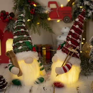 ⚡XMAS⚡Festive Christmas Decorations Doll Gnome with LED Light for Home and Gifts