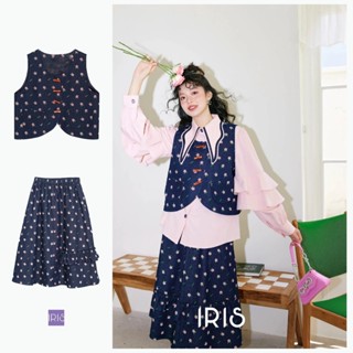 [สินค้าลิขสิทธิ์แท้] IRIS BOUTIQUE IV2331012-IK2331013 Sweet words vest/Sweet words skirt เสื้อผ้าผู้หญิง กั๊ก กระโปรง