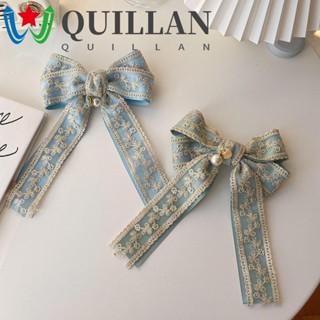 Quillan โบว์ กิ๊บติดผม ใหม่ เครื่องประดับผม ที่คาดผม หางม้า หวาน ที่ใส่ สาว ซาติน กิ๊บ