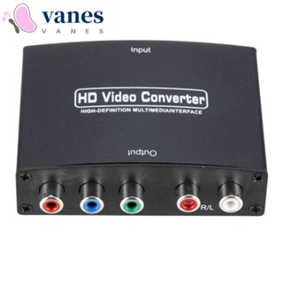 Vanes1 กล่องแปลงสัญญาณ HD เป็น YPBPR พาวเวอร์ซัพพลาย HD เป็น YPBPR สําหรับ VGA Monitor Projector HDTV DVD