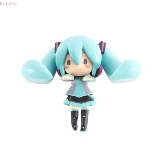 ฟิกเกอร์ PVC รูปการ์ตูนอนิเมะ Hatsune Miku น่ารัก สําหรับตกแต่งบ้าน