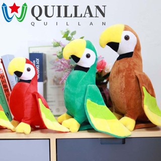 Quillan นกแก้ว ตุ๊กตาของเล่น ของขวัญวันเกิด ตุ๊กตาสัตว์ ที่มีสีสัน ตกแต่งบ้าน หมอนตุ๊กตา|ตุ๊กตายัดไส้ ของเล่นสําหรับเด็ก