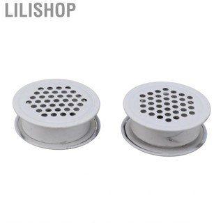 Lilishop 2Pcs Round Vent Cover White Rustproof Rugged Versatile Air Mesh Hole