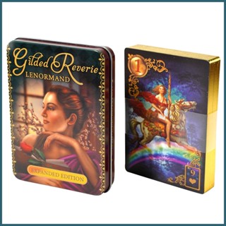 ไพ่ทาโรต์ เหล็ก ลาย The Gilded Reverie Lenormand 44 ชิ้น