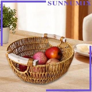 [Sunnimix] ตะกร้าใส่ผลไม้ พร้อมที่จับ สําหรับบ้าน และสวน