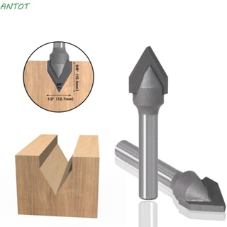 Antot ดอกกัดมิลลิ่ง คาร์ไบด์ 60 องศา รูปตัว V คุณภาพสูง สําหรับแกะสลัก|งานไม้