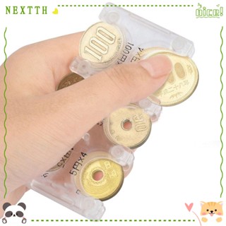 Nextth กระเป๋าใส่เหรียญพลาสติก ABS หลายตําแหน่ง สีพื้น สไตล์ญี่ปุ่น น้ําหนักเบา