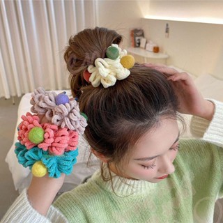 Jeremy1 ผ้าขนหนู ผ้าม็อบ Scrunchies น่ารัก สร้างสรรค์ เครื่องประดับผม ที่คาดผม ยางรัดผม ยางรัดผม ที่คาดผม สไตล์เกาหลี