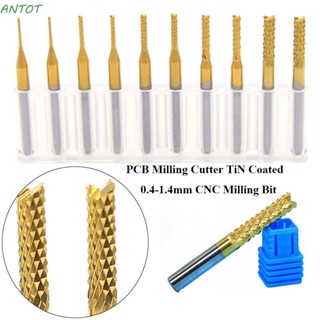 Antot Endmill เอ็นมิลตัดคาร์ไบด์อัลลอย PCB คุณภาพสูง 0.4-1.4 มม.|มิลลิ่ง