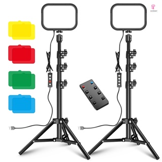 APEXEL APL-FL19 USB LED Video Light Photography Fill Light Kit with 10-Level Brightness and Remote Control