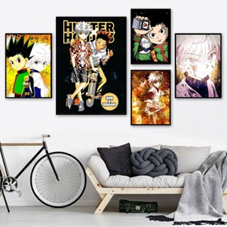 ภาพจิตรกรรมบนผ้าใบ ลายอนิเมะ Hunter X Hunter สไตล์ญี่ปุ่น สําหรับตกแต่งบ้าน