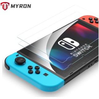 Myron กระจกนิรภัยกันรอยหน้าจอ HD Switch lite สําหรับสวิทช์