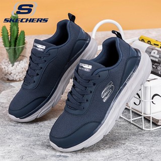 Skechers_ MAX CUSHION รองเท้ากีฬา รองเท้าวิ่ง แบบผูกเชือก พื้นหนา ทนต่อการสึกหรอ สําหรับผู้ชาย และผู้หญิง