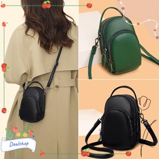 Dealshop กระเป๋าสะพายข้าง หนังแท้ นุ่ม สามชั้น สําหรับผู้หญิง