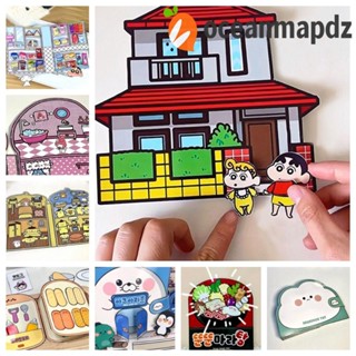 Oceanmapdz หนังสือ ลายการ์ตูนชินจัง มายเมโลดี้ 3D แฮนด์เมด DIY สําหรับเด็ก