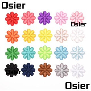 Osier1 แผ่นแพทช์ปักลายดอกไม้ 4.2*4.2 ซม. สุ่มสี สําหรับรีดติดเสื้อผ้า กางเกง หมวก กางเกงยีน 60 ชิ้น