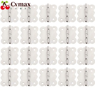 Cvmax บานพับไม้อัลลอย สีเงิน ทนทาน กันสนิม สําหรับตู้ 20 ชิ้น