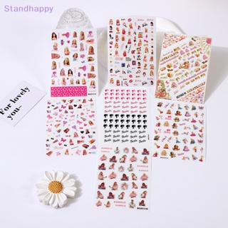 Standhappy ใหม่ สติกเกอร์ ลายการ์ตูนเจ้าหญิง 3D สําหรับติดตกแต่งเล็บ Diy