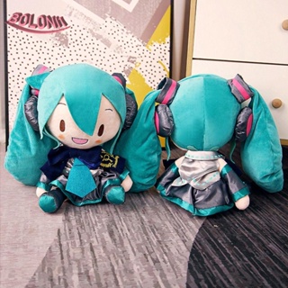 ตุ๊กตานุ่ม รูปการ์ตูน Hatsune Miku น่ารัก เหมาะกับของขวัญวันเกิด ของเล่นสําหรับเด็ก