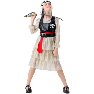 [0709]SZMRP-COS-G S-XL Childrens Pirate Costume Halloween Costume Kindergarten Children Play Girls Costumes Comic  Animation  Gift  Cosplay G3BJ